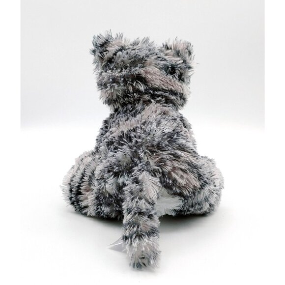 Aurora Gray Stripe Tabby Cat 7 Inch Stuffed Animal Plush Toy - Picture 4 of 5